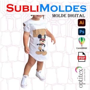 Molde Vestido Talego Niña