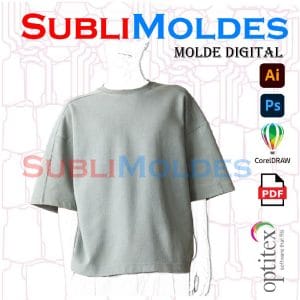 Molde Camiseta Oversize Canesu