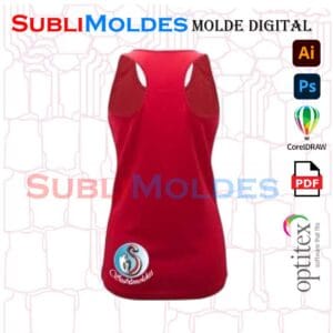 Molde Camiseta Basketball Dama