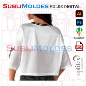 Molde Camiseta Oversize Dama