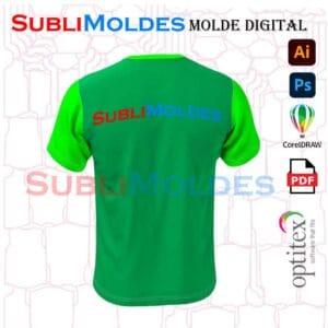 Molde Camiseta Basica Cuello V
