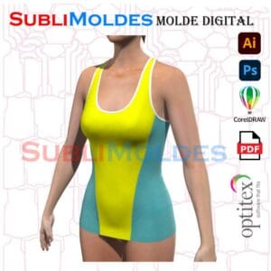 Molde Musculosa Tank Top Pack