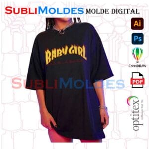 Molde Camiseta Oversize