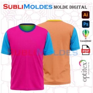 Molde Camiseta Cuello Redondo Slim Fit Teen