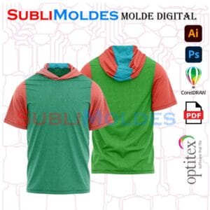Molde Camiseta Con Capucha