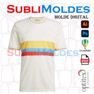 Molde Camiseta Colombia 100 años