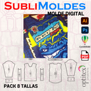 Molde Digital Jersey Motocross caballero