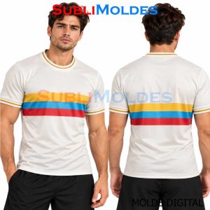 Patrones Digitales 2 Colombia 100 Years Soccer Shirt Sewing Pattern