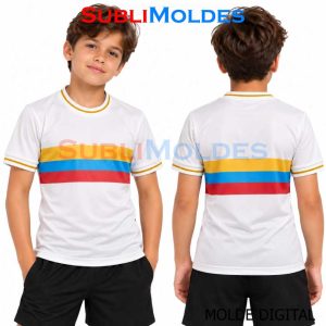 Patrones Digitales 3 Colombia 100 Years Soccer Shirt Sewing Pattern