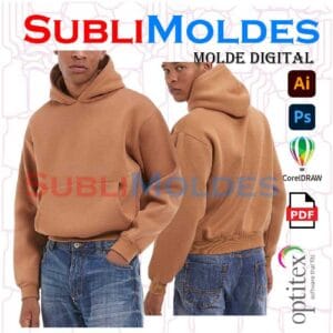 Molde Sudadera Boxy Fit