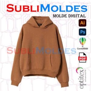 Molde Sudadera Boxy Fit