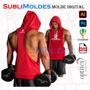 Molde Musculosa Capucha Gym