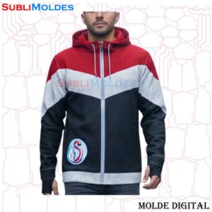 Molde Sudadera Capucha Cortes