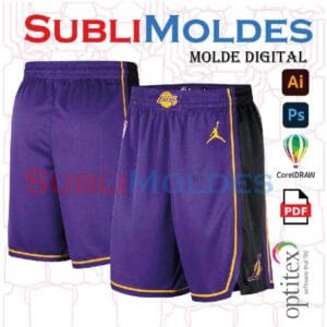 Molde Short Basketball Angeles Lakers Statement Edition