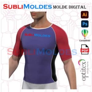 Molde Jersey Raglan Ciclismo Sin Cierre