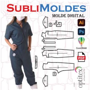 Sewing Pattern Overall Medical Women´s