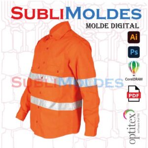 Sewing Pattern Shirt Reflective Dotation