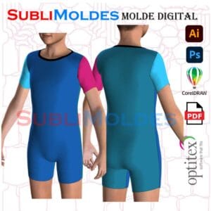 Molde Maillot Gimnasia Pack 8 tallas