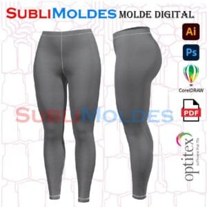 Molde Lycra Leggins Tiro Alto