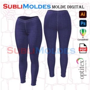 Molde Lycra Leggins Corte Costado