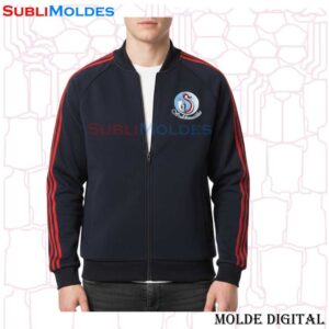 Molde Campera Cuello Rib Raglan