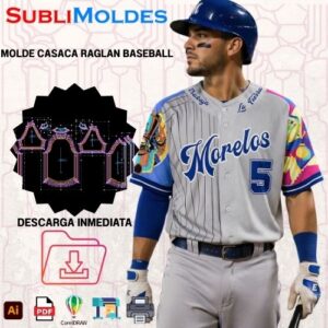 Molde Casaca Raglan Baseball BASE3