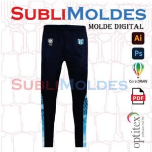 Molde Pants Slim Futbol Corte Costado