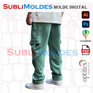 Molde Pantalon Jogger Oversize