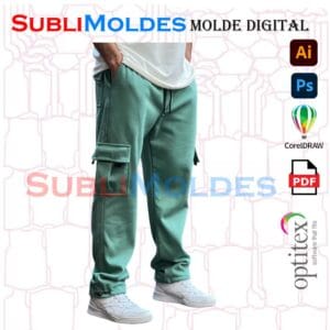 Molde Pantalon Jogger Oversize