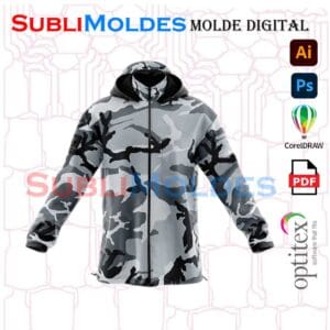 Molde Rompevientos Capucha Cuello
