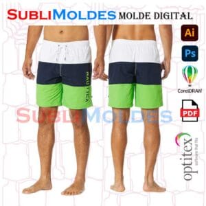 Molde Short Natacion Nautico