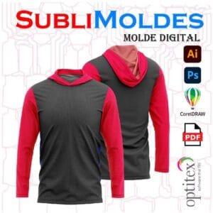 Camiseta Capucha Manga Larga