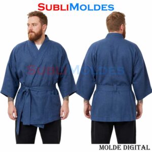 Patrones Digitales 1 Molde Kimono 着物 haori Japones