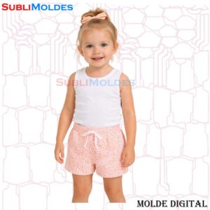 Molde Short Bebe 1 Pieza Pretina Separada