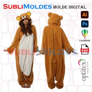 Sewing Pattern Pijama kigurumi