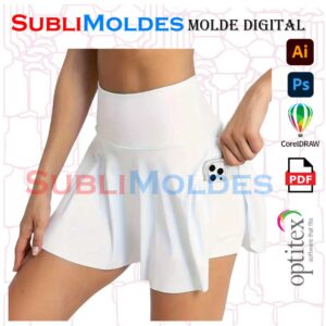 Molde Falda Tennis Pretina Alta falda4