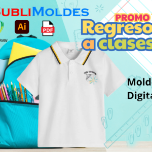Camisa Polo School Seat Pattern - Classic Uniform Design