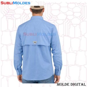 Molde Camisa Columbia Manga Larga dot26hb