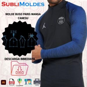 Molde Buso Paris Manga Canesu sud61
