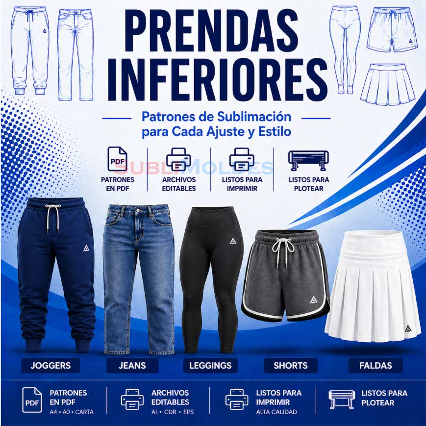 PATRONES DE COSTURA PRENDAS-INFERIORES