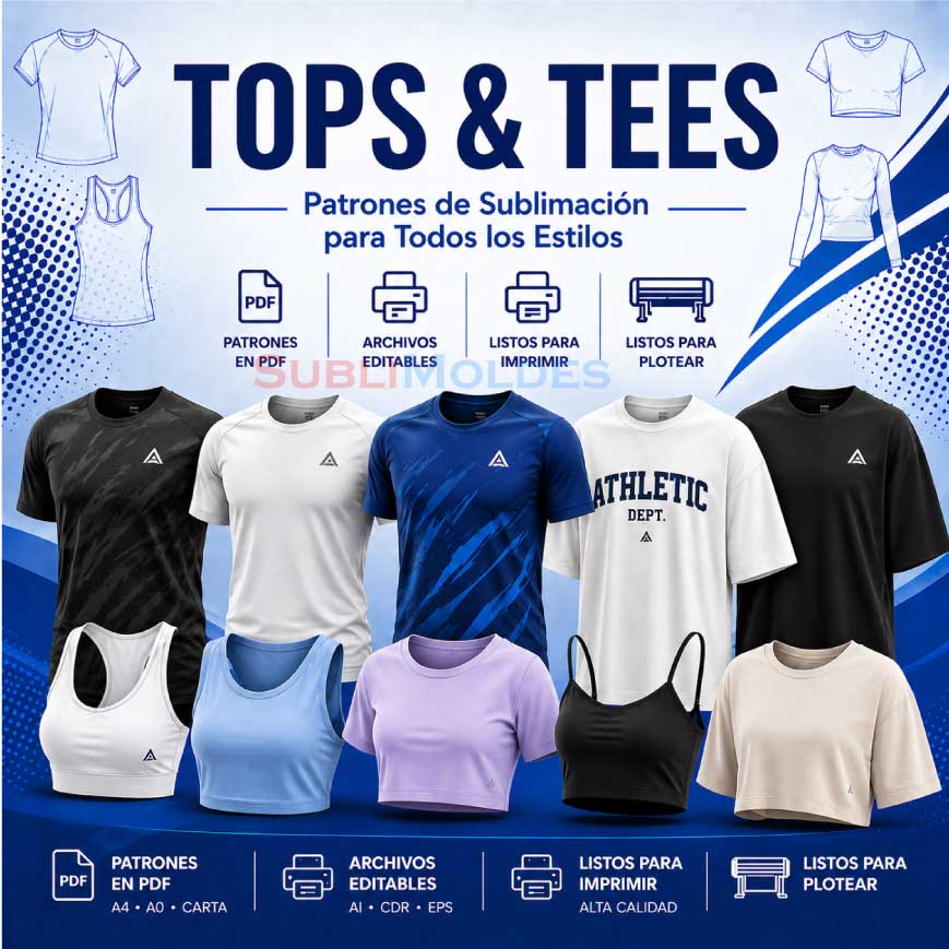 PATRONES DE COSTURA TOPS Y CAMISETAS