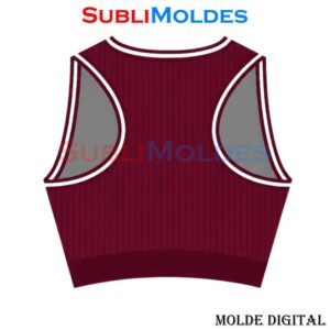 Molde Top Deportivo Crop Sin Mangas Porristas
