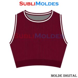 Molde Top Deportivo Crop Sin Mangas Porristas