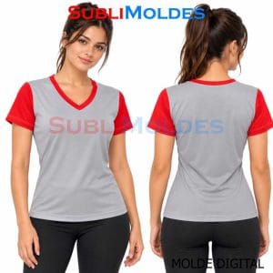 Women's Basic V-Neck T-Shirt Sewing Pattern