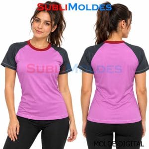Women's Basic Raglan Crew Neck T-Shirt Sewing Pattern
