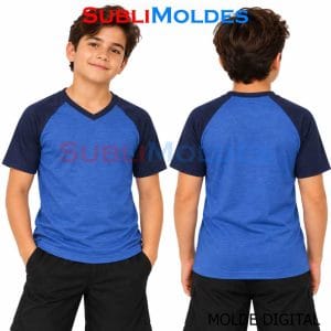 Basic Raglan V-Neck T-Shirt Sewing Pattern