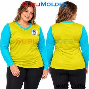 Women's V-Neck Long Sleeve T-Shirt Sewing Pattern
