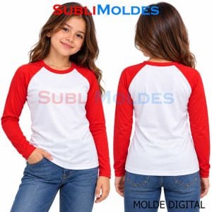 Women's Raglan Long Sleeve T-Shirt Sewing Pattern