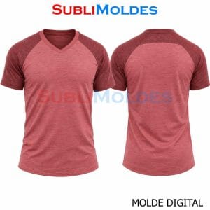 Patrones Digitales 3 Molde Camiseta Manga Canesú cuello V