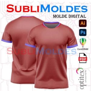 Molde Camiseta New Fit C-Neck CAM122
